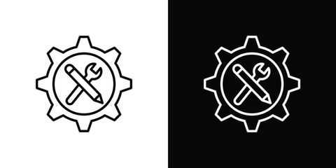 Business development icon - Line Style. symbol template design