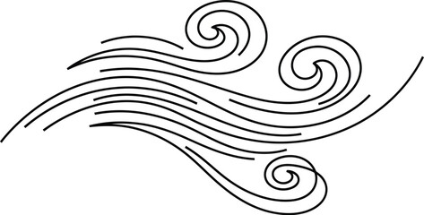 Wind air flow breeze nature weather storm hurricane cyclone tornado swirl curve