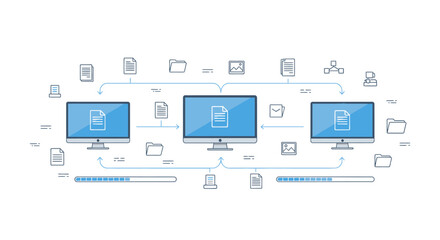 Data Sharing Network Seamless File Transfer Between Devices