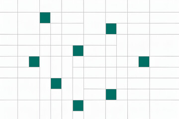 Square Grid Minimal Mosaic Abstract Vector Pattern