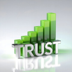 Build trust and watch your business grow  a visual representation of success and increasing confidence