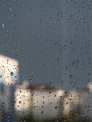 raindrops on window