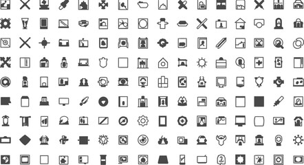  A vector collection of alphabet and number icons for web and mobile business design