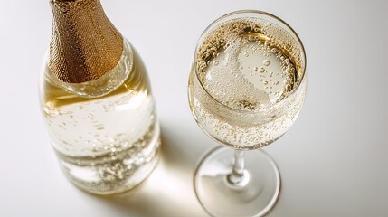 Isolated Wine and Beer Pouring Series Clean White Background Realistic Style