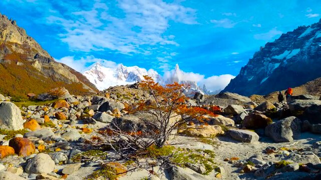The Sierro Torre Mountain Group. Los Glaciares National Park. Argentina. 