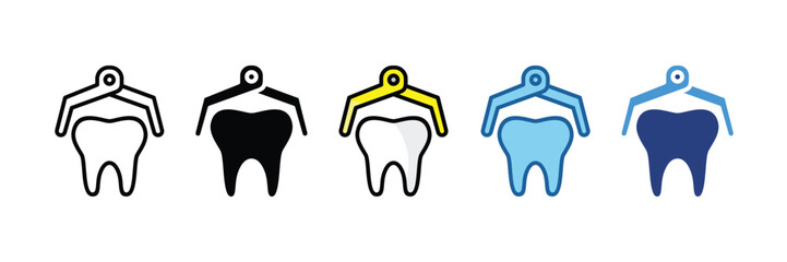 Tooth Extraction  Icon Element For Design