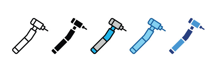 Dental Drill  Icon Element For Design