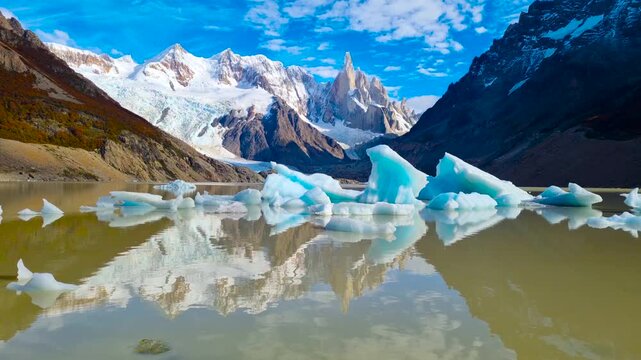 The Sierro Torre Mountain Group. Los Glaciares National Park. Argentina. 