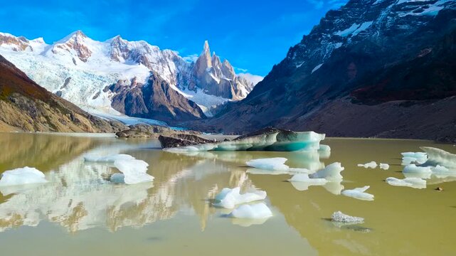 The Sierro Torre Mountain Group. Los Glaciares National Park. Argentina. 