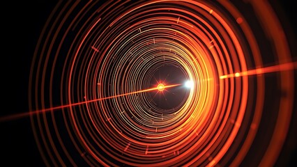 Concentric magnetic field lines of pure light warping space around a laser beam.