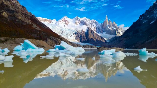 The Sierro Torre Mountain Group. Los Glaciares National Park. Argentina. 