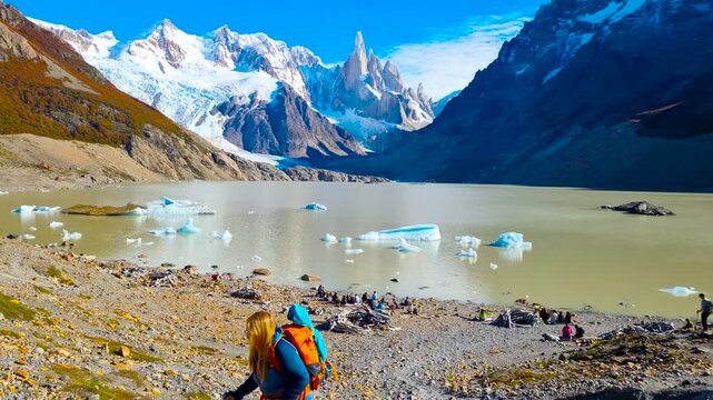 The Sierro Torre Mountain Group. Los Glaciares National Park. Argentina. 