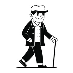 A heartfelt black and white illustration of an elegant element possibly a floral design or decorative motif rendered with classic typography and clean lines for versatile use in design projects