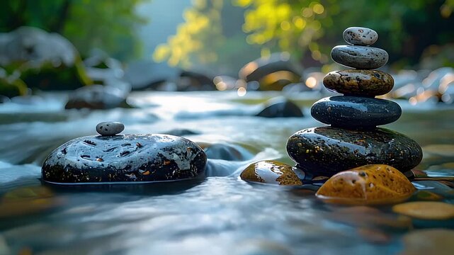Calm Flowing River Symbolizing Peace and Mental Clarity