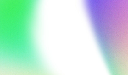 Abstract gradient with green purple pink hues and black center for transparent background