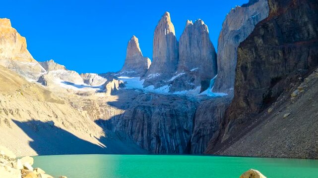 The Torres del Paine Mountain Group. Bernardo O'Higgins National Park. Chile. 