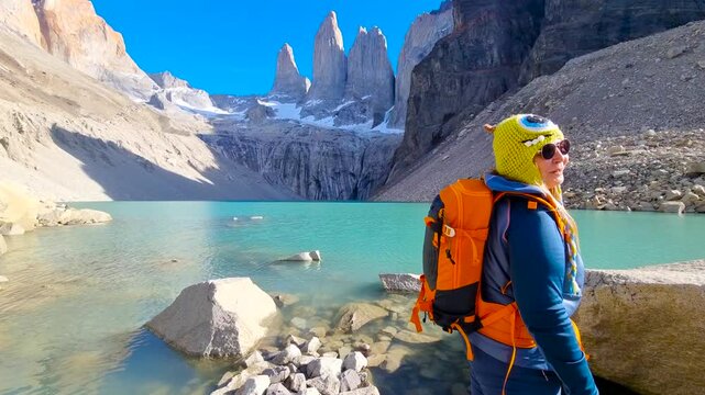The Torres del Paine Mountain Group. Bernardo O'Higgins National Park. Chile. 