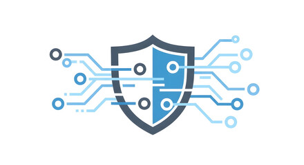 Cybersecurity shield with circuit board connections