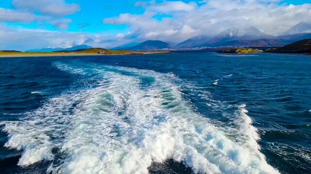 The Beagle Strait. Tierra del Fuego. Argentina.    