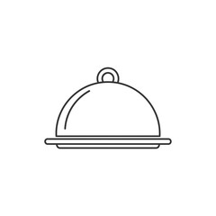 Obraz premium Simple tray icon for presentations and graphic designs