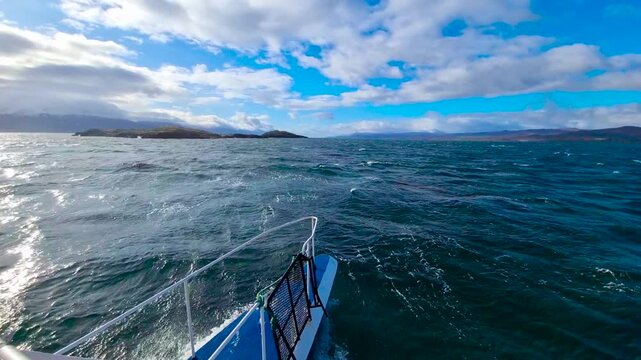 The Beagle Strait. Tierra del Fuego. Argentina.    