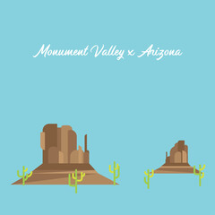 Naklejka premium Monument Valley x Arizona