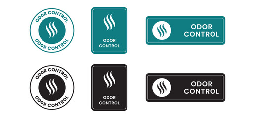 odor free badge icon, odor control, symbol, pictogram, sign, emblem, stamp, vector, illustration. modren emblem, latest icon design.