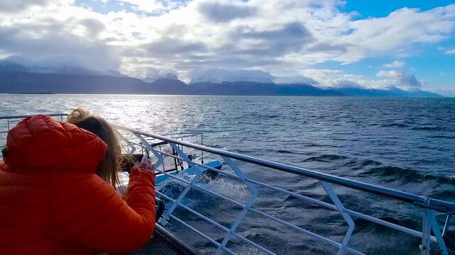 The Beagle Strait. Tierra del Fuego. Argentina.    