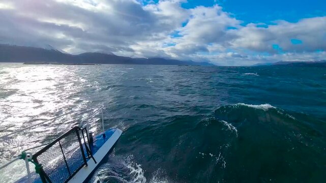 The Beagle Strait. Tierra del Fuego. Argentina.    