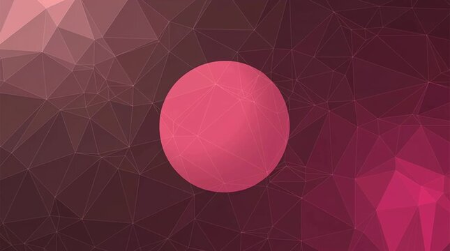 Footage Abstract irregular polygon background, triangle low poly pattern with same tone line mesh, polygonal geometric color, Technology concept background