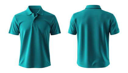 PNG Green blue polo shirt mockup clothing sleeve front.