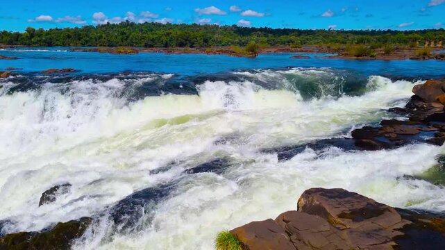 Iguazu National Park. A unique waterfall complex. 