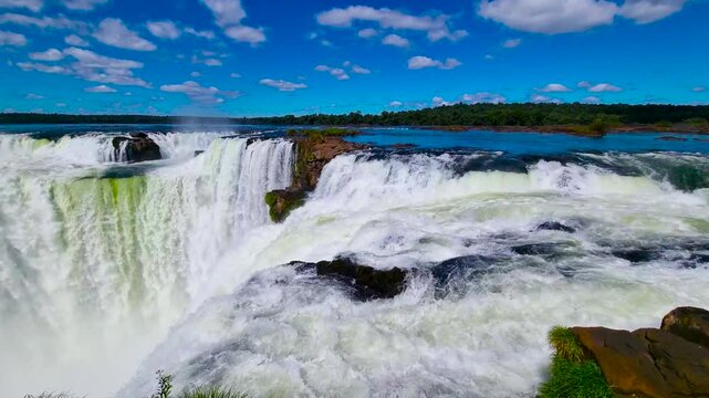 Iguazu National Park. A unique waterfall complex. 