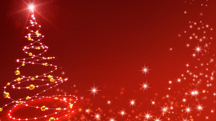 christmas tree with red stars