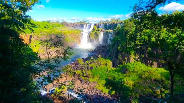 Iguazu National Park. A unique waterfall complex. 