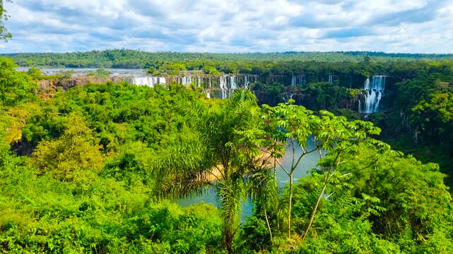 Iguazu National Park. A unique waterfall complex. 
