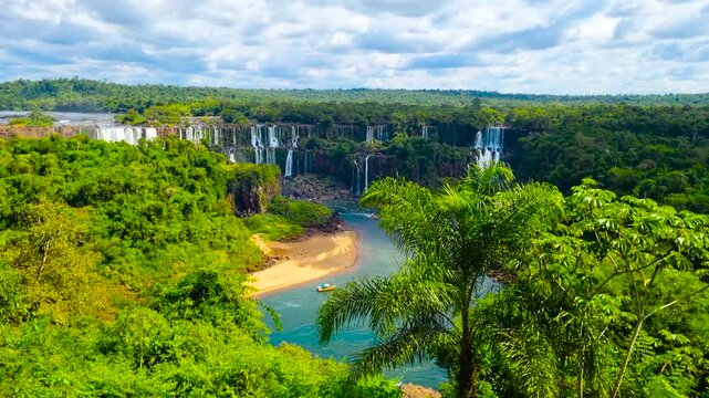 Iguazu National Park. A unique waterfall complex. 