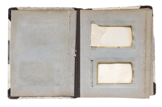 Vintage Photo Album Pages with Empty Spaces