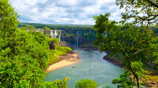Iguazu National Park. A unique waterfall complex. 