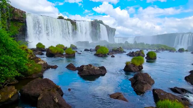 Iguazu National Park. A unique waterfall complex. 