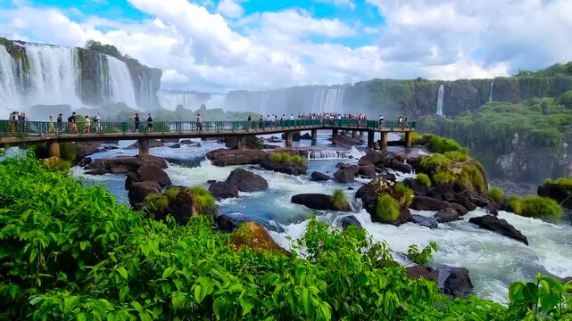 Iguazu National Park. A unique waterfall complex. 