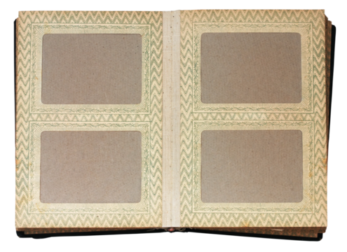 Open Photo Album with Blank Spaces - Powered by Adobe