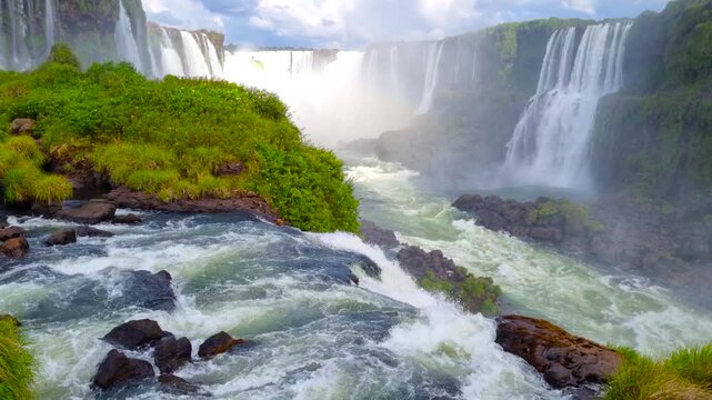 Iguazu National Park. A unique waterfall complex. 