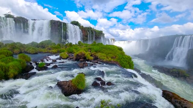 Iguazu National Park. A unique waterfall complex. 