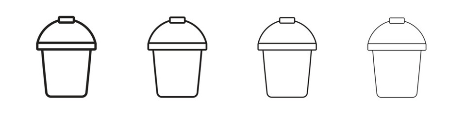 Water bucket icon set vector eps10. illustration, logo sign symbol pictogram template