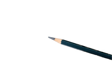 Fototapeta premium Pencil tip pointing forward on transparent background writing drawing concept