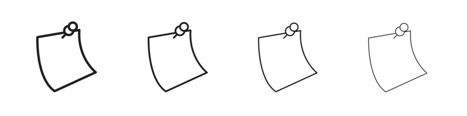 Sticky note icon set vector eps10. illustration, logo sign symbol pictogram template