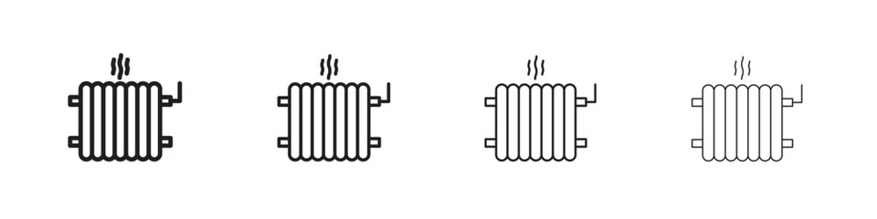 Radiator icon set vector eps10. illustration, logo sign symbol pictogram template