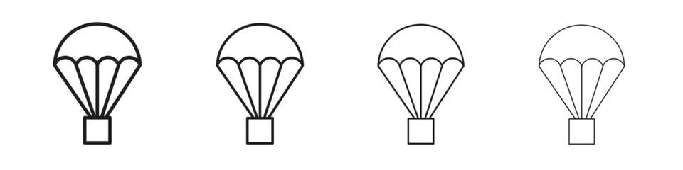 Parachute icon set vector eps10. illustration, logo sign symbol pictogram template