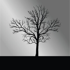 tree silhouette vector design illustration.